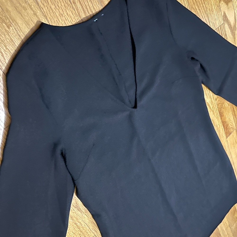 Elegant Black V-Neck Women's Dress (H&M)